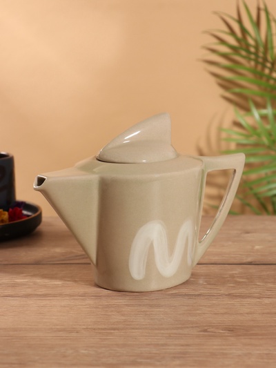 Чайник заварочный «Акула», керамика, бежевый