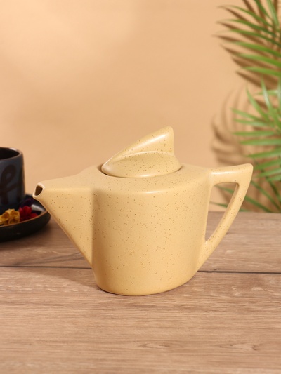 Чайник заварочный «Акула», керамика, жёлтый