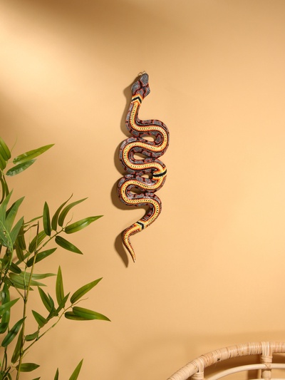 Сувенир интерьерный «Змея», 50×13 см, дерево