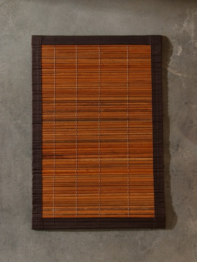 Коврик плетёный из кокосовых листьев, 60×40×0.7 см