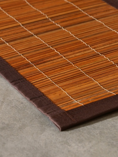 Коврик плетёный из кокосовых листьев, 60×40×0.7 см