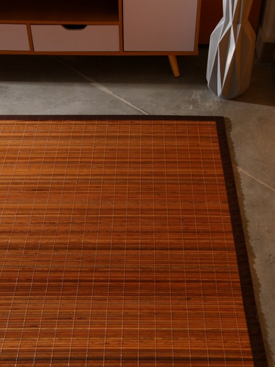 Коврик плетёный из кокосовых листьев, 200×200×0.8 см