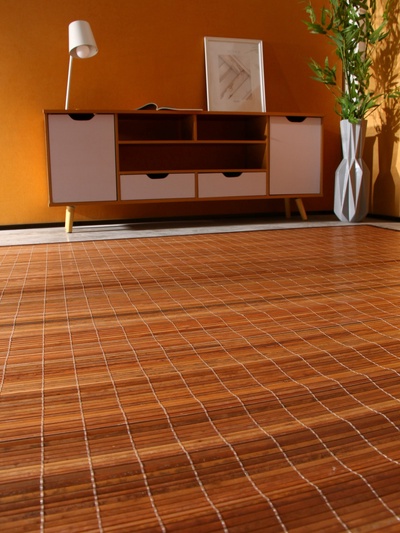 Коврик плетёный из кокосовых листьев, 200×200×0.8 см