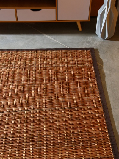 Коврик плетёный из ротанга, 200×140×0.5 см