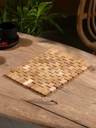 Коврик из тикового дерева, 30×20×0.7 см - Фото 1