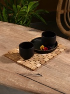 Коврик из тикового дерева, 30×20×0.7 см - Фото 2