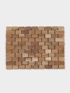 Коврик из тикового дерева, 30×20×0.7 см - Фото 2