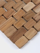 Коврик из тикового дерева, 30×20×0.7 см - Фото 3