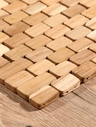 Коврик из тикового дерева, 30×20×0.7 см - Фото 4