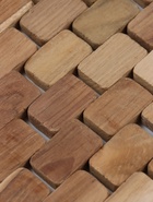 Коврик из тикового дерева, 30×20×0.7 см - Фото 4