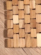 Коврик из тикового дерева, 30×20×0.7 см - Фото 6