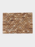 Коврик из тикового дерева, 40×30×0.7 см - Фото 2