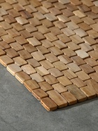 Коврик из тикового дерева, 40×30×0.7 см - Фото 3