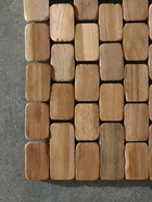 Коврик из тикового дерева, 40×30×0.7 см - Фото 5