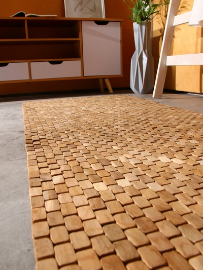 Коврик из тикового дерева, 150×70×0.7 см