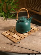 Коврик из тикового дерева, 30×20×0.7 см - Фото 5