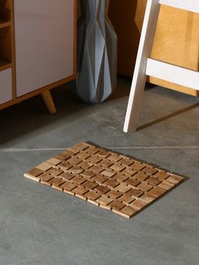 Коврик из тикового дерева, 40х30х0,7 см 10464482
