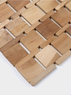 Коврик из тикового дерева, 40×30×0.7 см - Фото 3