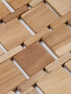 Коврик из тикового дерева, 40×30×0.7 см - Фото 4