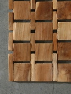 Коврик из тикового дерева, 40×30×0.7 см - Фото 5