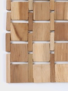 Коврик из тикового дерева, 40×30×0.7 см - Фото 5