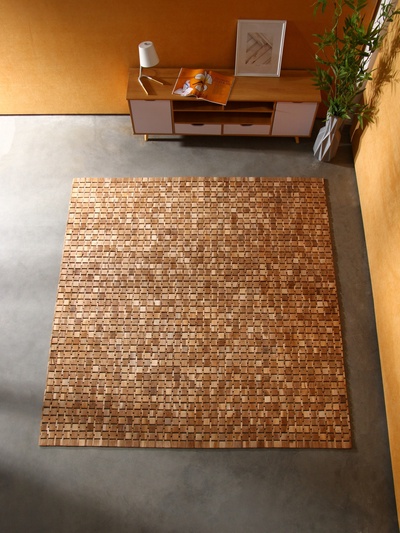 Коврик из тикового дерева, 200×200×0.7 см