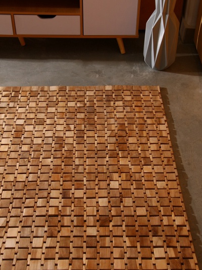 Коврик из тикового дерева, 200×200×0.7 см