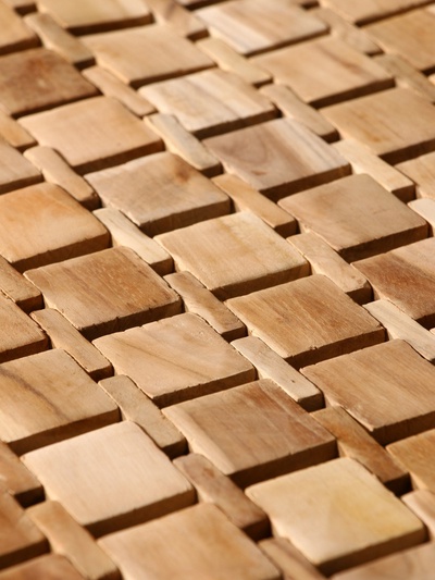 Коврик из тикового дерева, 200×200×0.7 см