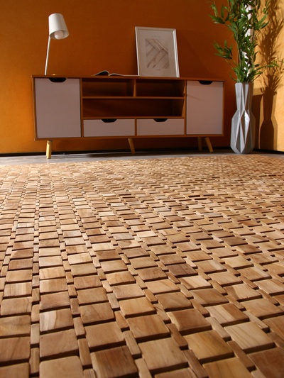 Коврик из тикового дерева, 200×200×0.7 см