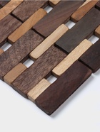 Коврик из тикового дерева, 30×20×0.7 см - Фото 3