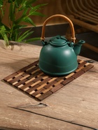 Коврик из тикового дерева, 30×20×0.7 см - Фото 5