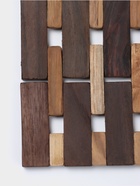 Коврик из тикового дерева, 30×20×0.7 см - Фото 5