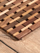 Коврик из тикового дерева, 40×30×0.7 см - Фото 4