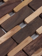 Коврик из тикового дерева, 40×30×0.7 см - Фото 4