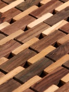 Коврик из тикового дерева, 40×30×0.7 см - Фото 5