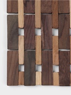 Коврик из тикового дерева, 40×30×0.7 см - Фото 5