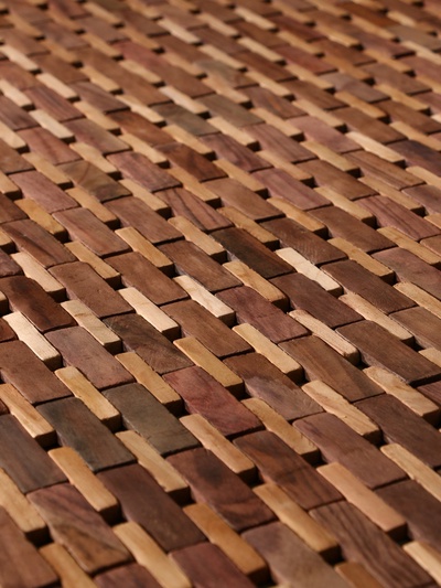 Коврик из тикового дерева, 200×200×0.7 см