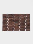 Коврик из тикового дерева, 30×20×0.7 см - Фото 2