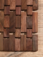 Коврик из тикового дерева, 30×20×0.7 см - Фото 4