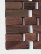 Коврик из тикового дерева, 30×20×0.7 см - Фото 5