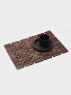 Коврик из тикового дерева, 40×30×0.7 см - Фото 1