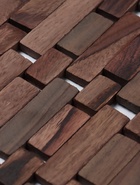 Коврик из тикового дерева, 40×30×0.7 см - Фото 4