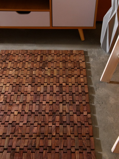 Коврик из тикового дерева, 100×60×0.7 см