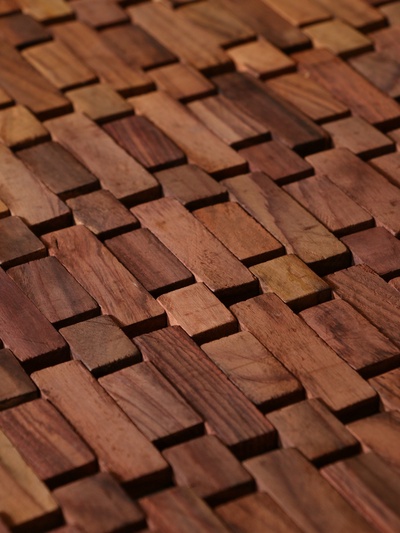 Коврик из тикового дерева, 100×60×0.7 см