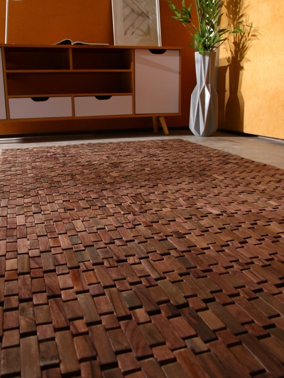 Коврик из тикового дерева, 200×100×0.7 см