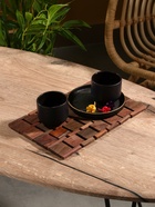 Коврик из тикового дерева, 30×20×0.7 см - Фото 2