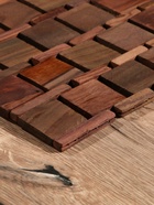 Коврик из тикового дерева, 30×20×0.7 см - Фото 4