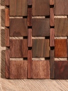 Коврик из тикового дерева, 30×20×0.7 см - Фото 6