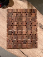 Коврик из тикового дерева, 40×30×0.7 см - Фото 3