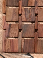 Коврик из тикового дерева, 40×30×0.7 см - Фото 6